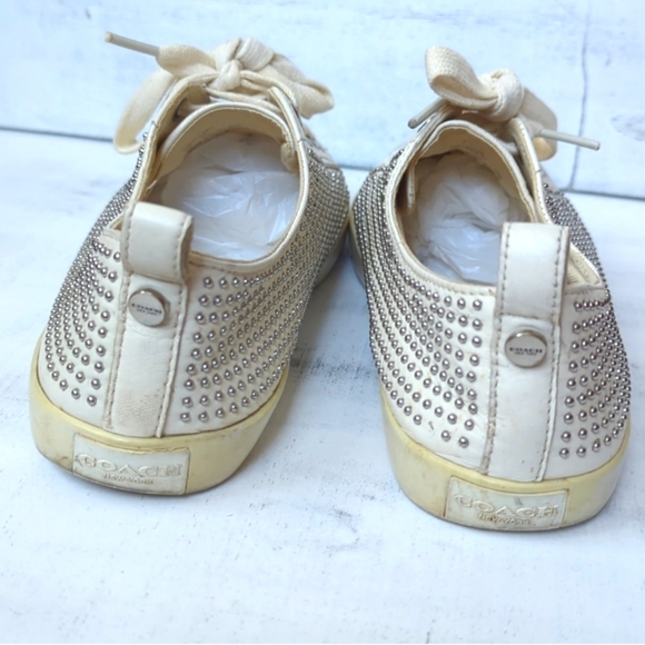 COACH MAKAYLA Studded WOMEN'S Leather SNEAKERS - Picture 7 of 9